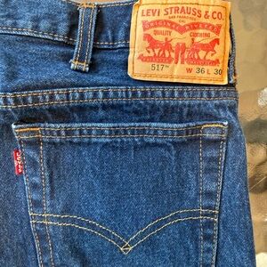 Levi Strauss & Co. Men’s 36x30 Dark Wash Boot Cut Jean - 517
